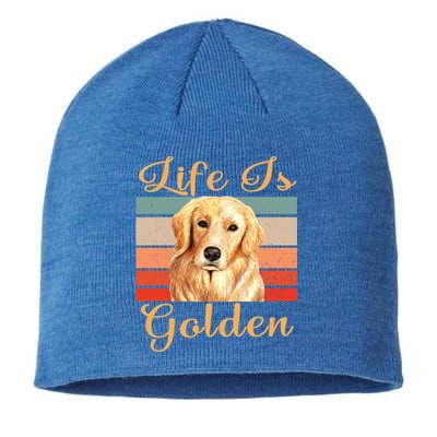 Golden Retriever Life Is Golden Mom Dad Gift Sustainable Beanie