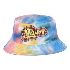 Groovy Retro Libra Zodiac Scales September October Birthday Tie Dye Newport Bucket Hat