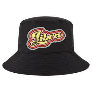 Groovy Retro Libra Zodiac Scales September October Birthday Cool Comfort Performance Bucket Hat