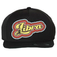 Groovy Retro Libra Zodiac Scales September October Birthday Wool Snapback Cap