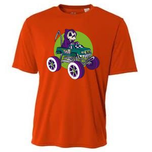 Grim Reaper Monster Truck Cooling Performance Crew T-Shirt