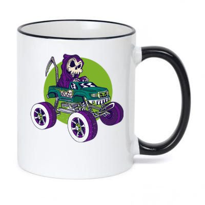 Grim Reaper Monster Truck 11oz Black Color Changing Mug