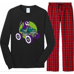 Grim Reaper Monster Truck Long Sleeve Pajama Set