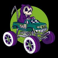 Grim Reaper Monster Truck 16 in Basic Backpack