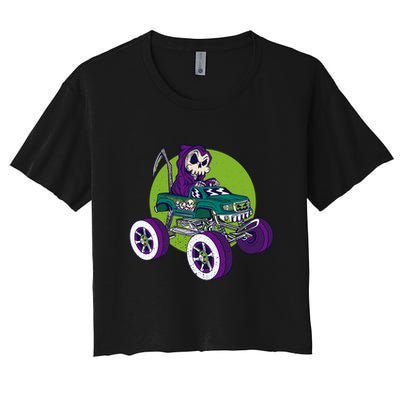 Grim Reaper Monster Truck Crop Top