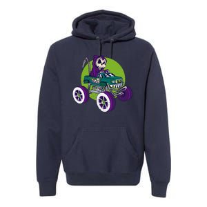 Grim Reaper Monster Truck Premium Hoodie