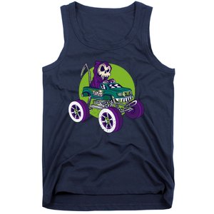 Grim Reaper Monster Truck Tank Top