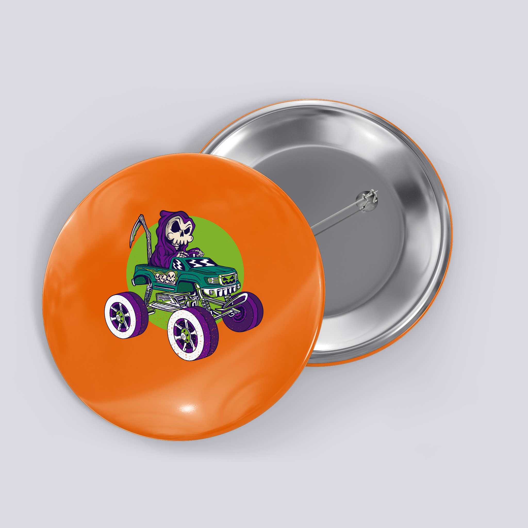 Grim Reaper Monster Truck Button