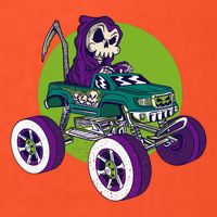 Grim Reaper Monster Truck Button