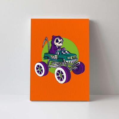 Grim Reaper Monster Truck Canvas