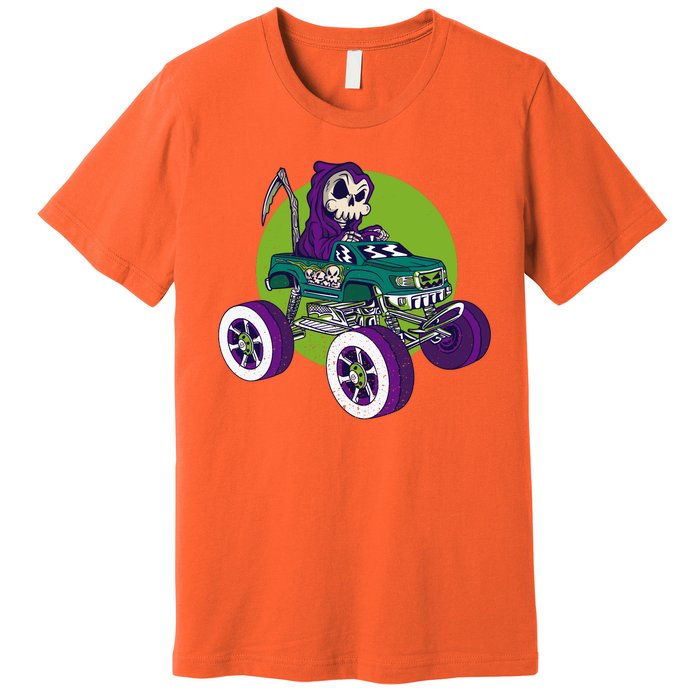 Grim Reaper Monster Truck Premium T-Shirt