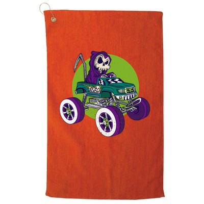 Grim Reaper Monster Truck Golf Towel