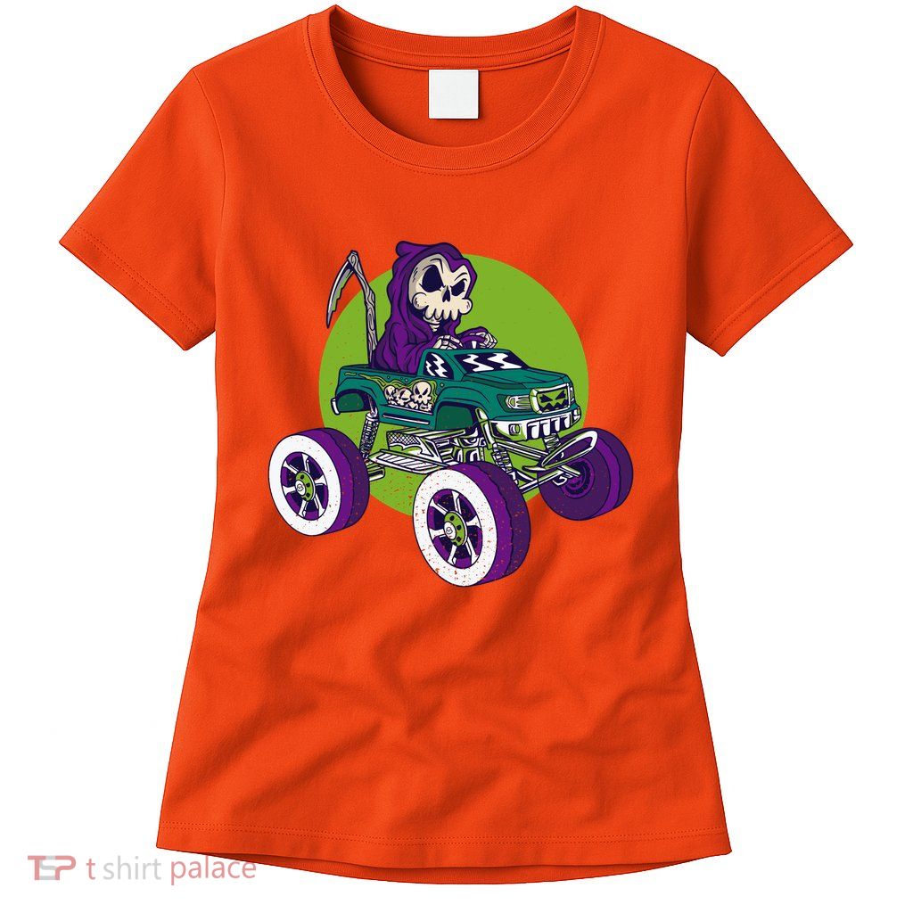 Grim Reaper Monster Truck Women's T-Shirt