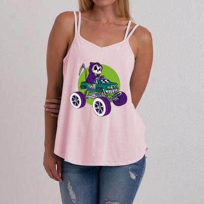 Grim Reaper Monster Truck Women's Strappy Tank