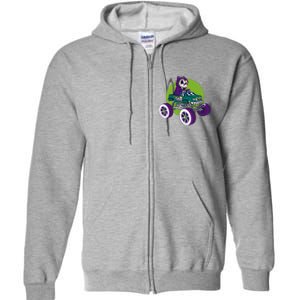 Grim Reaper Monster Truck Full Zip Hoodie