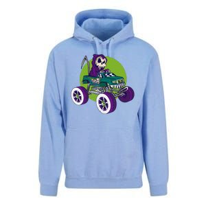 Grim Reaper Monster Truck Unisex Surf Hoodie