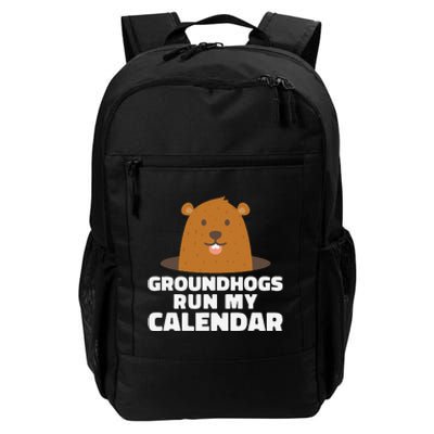 Groundhogs Run My Calendar February Weather Winter Spring Daily Commute Backpack