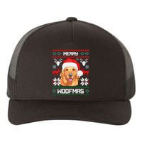 Golden Retriever Merry Woofmas Dog Christmas Yupoong Adult 5-Panel Trucker Hat