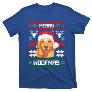 Golden Retriever Merry Woofmas Meaningful Gift Dog Christmas T-Shirt