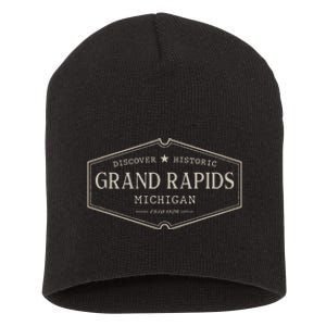 Grand Rapids Michigan Grand Rapids Mi Historic Short Acrylic Beanie