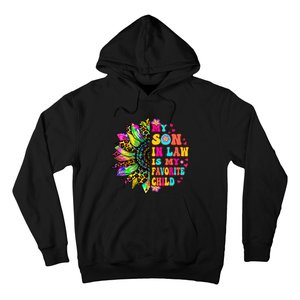 Groovy Retro My Son In Law Is My Favorite Child Mother's Day Hoodie