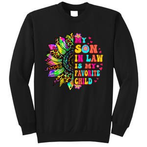 Groovy Retro My Son In Law Is My Favorite Child Mother's Day Sweatshirt