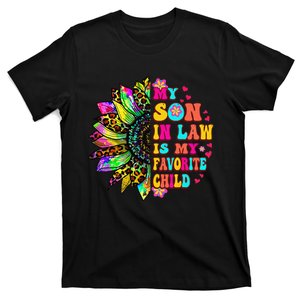 Groovy Retro My Son In Law Is My Favorite Child Mother's Day T-Shirt