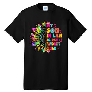 Groovy Retro My Son In Law Is My Favorite Child Mother's Day Tall T-Shirt