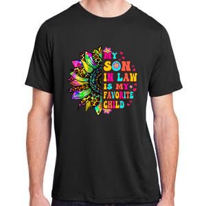 Groovy Retro My Son In Law Is My Favorite Child Mother's Day Adult ChromaSoft Performance T-Shirt