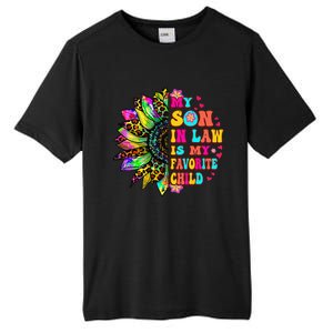 Groovy Retro My Son In Law Is My Favorite Child Mother's Day Tall Fusion ChromaSoft Performance T-Shirt