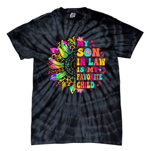 Groovy Retro My Son In Law Is My Favorite Child Mother's Day Tie-Dye T-Shirt