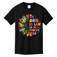 Groovy Retro My Son In Law Is My Favorite Child Mother's Day Kids T-Shirt