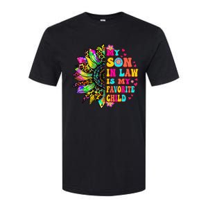 Groovy Retro My Son In Law Is My Favorite Child Mother's Day Softstyle CVC T-Shirt