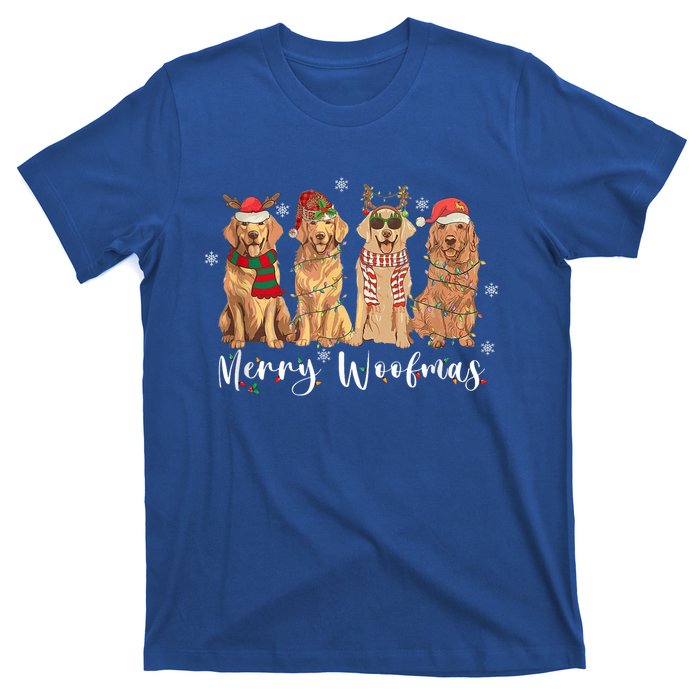 Golden Retriever Merry Woofmas Gift Dog Christmas Gift T-Shirt