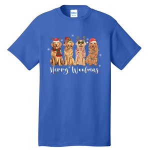 Golden Retriever Merry Woofmas Gift Dog Christmas Gift Tall T-Shirt