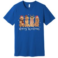 Golden Retriever Merry Woofmas Gift Dog Christmas Gift Premium T-Shirt