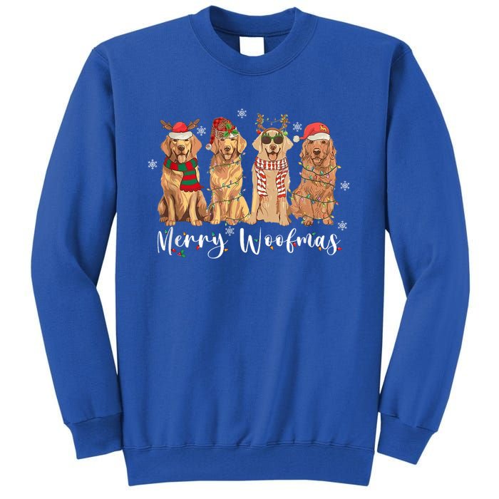 Golden Retriever Merry Woofmas Gift Dog Christmas Gift Tall Sweatshirt