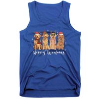 Golden Retriever Merry Woofmas Gift Dog Christmas Gift Tank Top