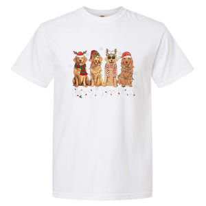 Golden Retriever Merry Woofmas Gift Dog Christmas Gift Garment-Dyed Heavyweight T-Shirt