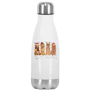 Golden Retriever Merry Woofmas Gift Dog Christmas Gift Stainless Steel Insulated Water Bottle