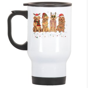 Golden Retriever Merry Woofmas Gift Dog Christmas Gift Stainless Steel Travel Mug