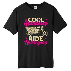 Grandmas Ride Motorcycles Funny Biker Granny Tall Fusion ChromaSoft Performance T-Shirt