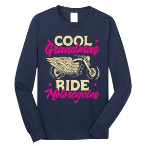 Grandmas Ride Motorcycles Funny Biker Granny Long Sleeve Shirt