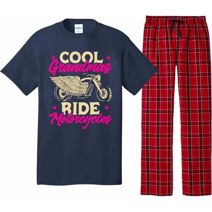 Grandmas Ride Motorcycles Funny Biker Granny Pajama Set