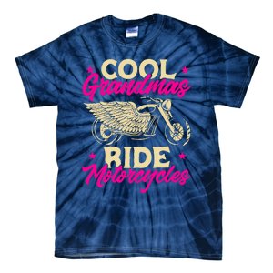 Grandmas Ride Motorcycles Funny Biker Granny Tie-Dye T-Shirt