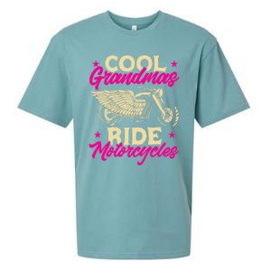 Grandmas Ride Motorcycles Funny Biker Granny Sueded Cloud Jersey T-Shirt