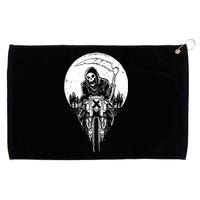 Grim Reaper Motorbike Grommeted Golf Towel