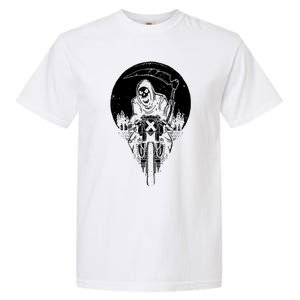 Grim Reaper Motorbike Garment-Dyed Heavyweight T-Shirt