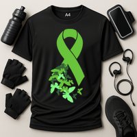 Green Ribbon Mental Health Awareness Matters Cooling Performance Crew T-Shirt