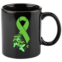 Green Ribbon Mental Health Awareness Matters 11oz C Handle Ceramic Mug